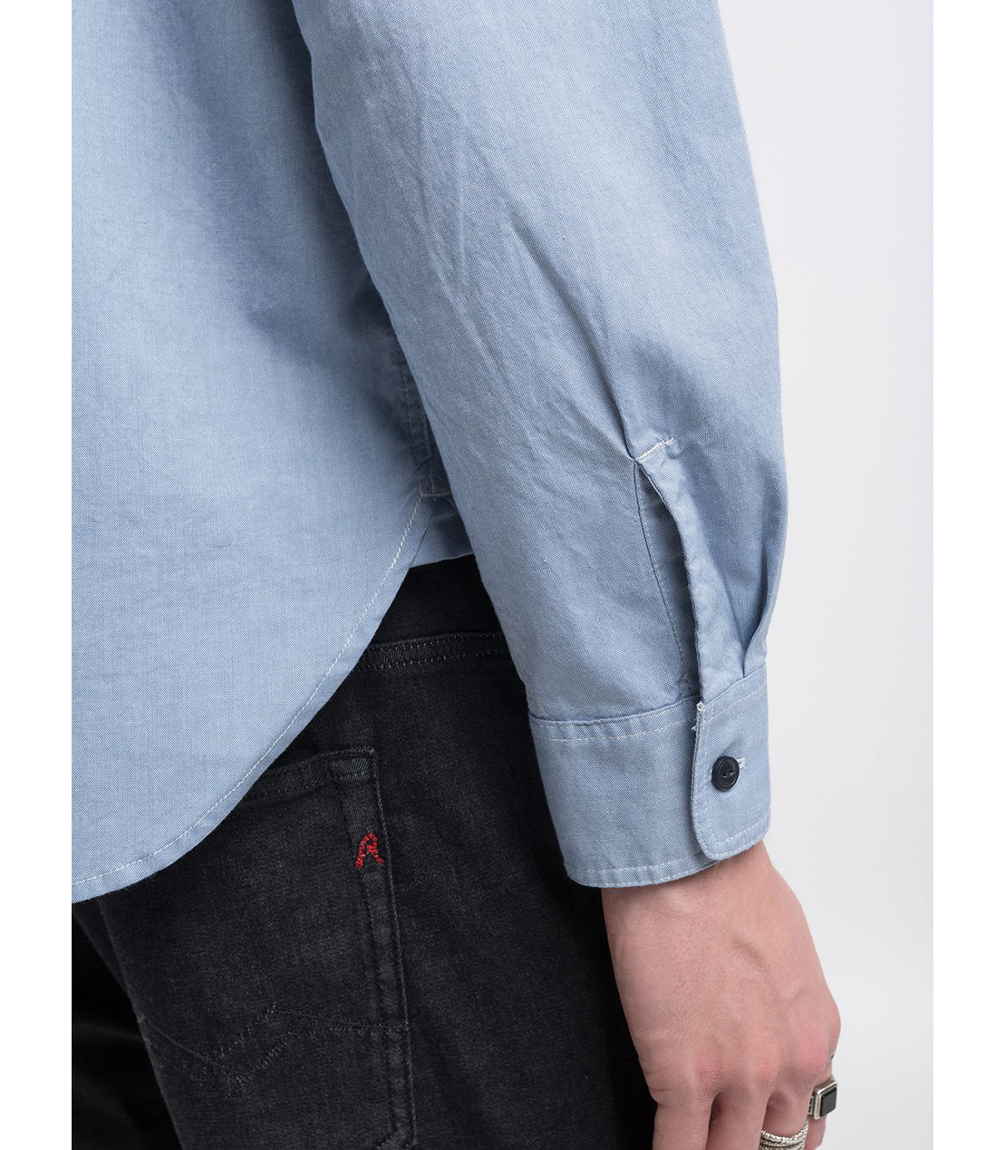 オックスフォードコットンシャツ 詳細画像 ライトブルー 6